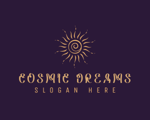 Elegant Cosmic Sun  logo design