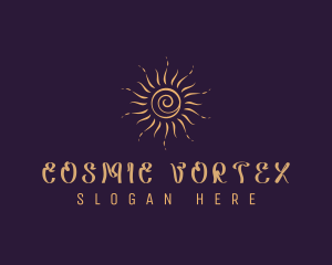 Elegant Cosmic Sun  logo design