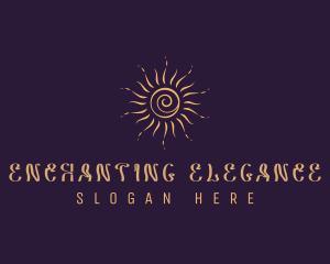 Elegant Cosmic Sun  logo design