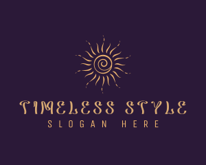 Elegant Cosmic Sun  logo design