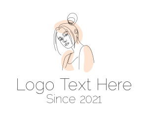 Young Woman Outline  logo