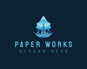 Paper Plane Flight logo design