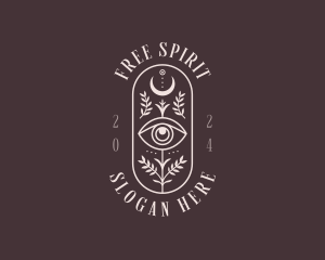 Bohemian Moon Eye logo design