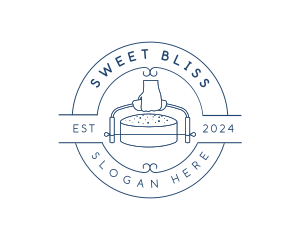 Cake Dessert Bakeshop logo design