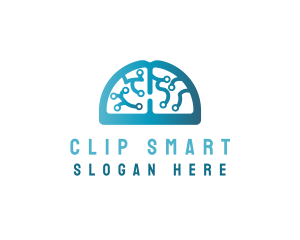 Brain Memory Computer logo design