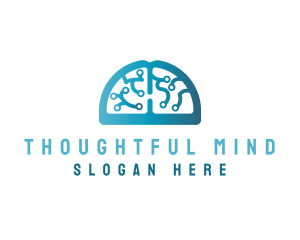 Brain Memory Computer logo design