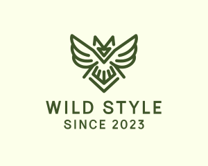 Wild Owl Bird  logo design