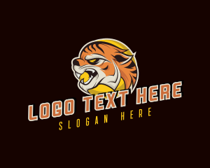 Roar - Gaming Tiger Beast logo design