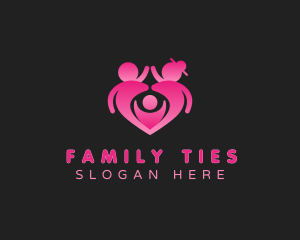 Love Family Parenting logo design