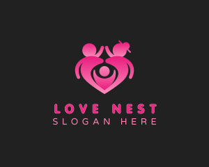 Love Family Parenting logo design