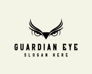 Surveillance Owl Eye logo design