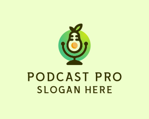Microphone Avocado Podcast logo