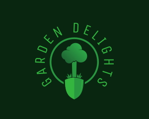 Tree Planting Trowel  logo design