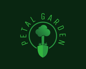 Tree Planting Trowel  logo design