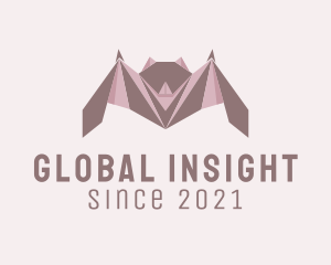 Geometric Bat Origami  logo
