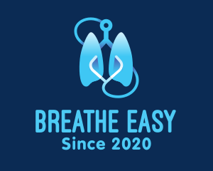 Respiratory Lung Check Up logo design