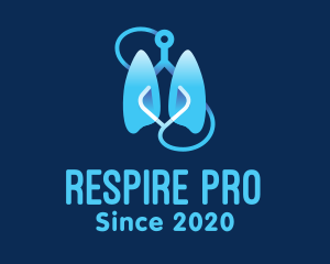 Respiratory Lung Check Up logo design