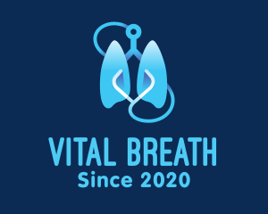 Respiratory Lung Check Up logo design