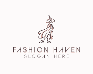Fashion Stylist Gown logo design