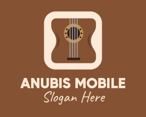 Acoustic Guitar Mobile Application logo design