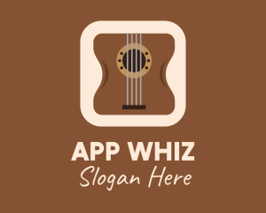 Acoustic Guitar Mobile Application logo design