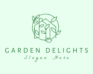 Garden Greenhouse Vine logo design