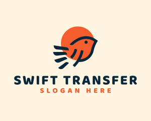 Sun Sparrow Swift logo design