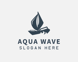 Modern Boat Sailing logo design