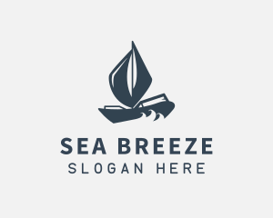 Modern Boat Sailing logo