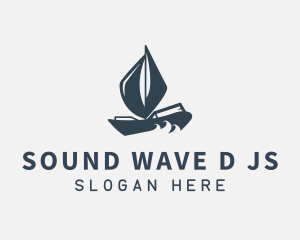 Modern Boat Sailing logo design