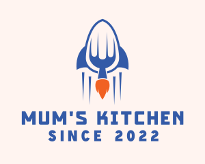 Rocket Kitchen Diner logo design