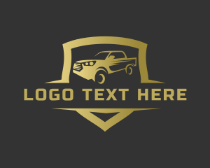 Pickup Truck Mechanic  Logo