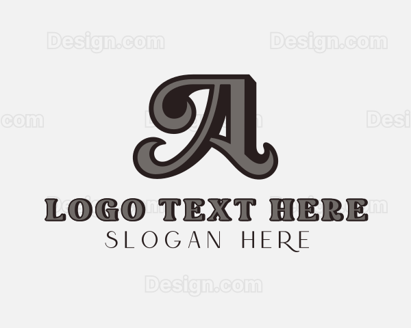 Upscale Elegant Boutique Letter A Logo