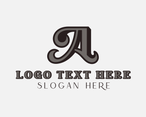 Upscale Elegant Boutique Letter A logo