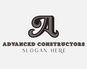 Upscale Elegant Boutique Letter A logo design