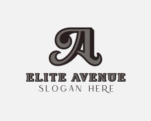 Upscale Elegant Boutique Letter A logo