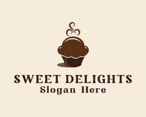 Chocolate Cupcake Pastry logo design