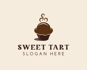 Chocolate Cupcake Pastry logo design