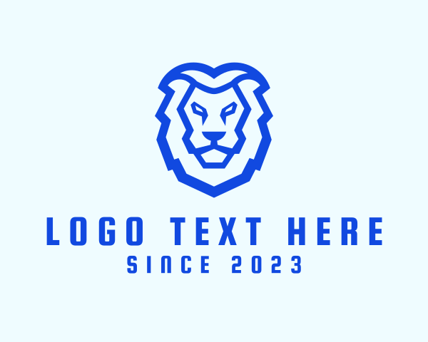 Lion logo example 2