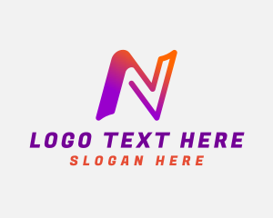 Digital  App Letter N logo