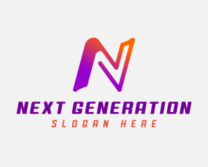 Digital  App Letter N logo design