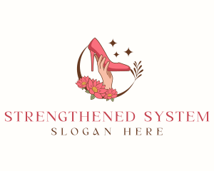 Floral Shoes Stilettos Logo