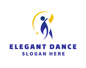 Human Star Dance Fitness logo design