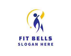 Human Star Dance Fitness logo design