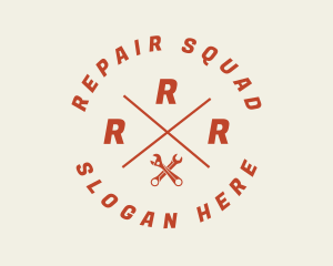 Wrench Repair Handyman logo design