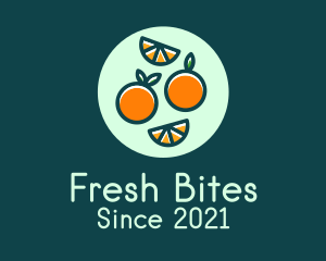 Fresh Orange Fruit logo design