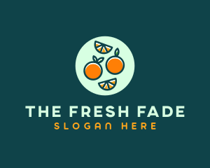 Orange Slice Fruit logo design