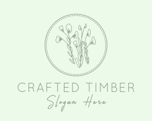 Natural Plant Embroidery logo design