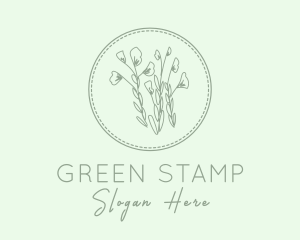 Natural Plant Embroidery logo design