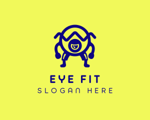 Boxing Eye Creature logo design